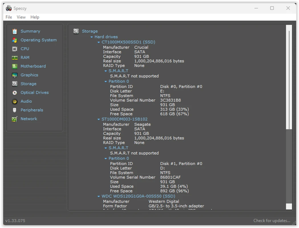 Speccy screenshots 8